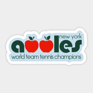 Defunct New York Apples WTT Tennis Champs 1977 Sticker